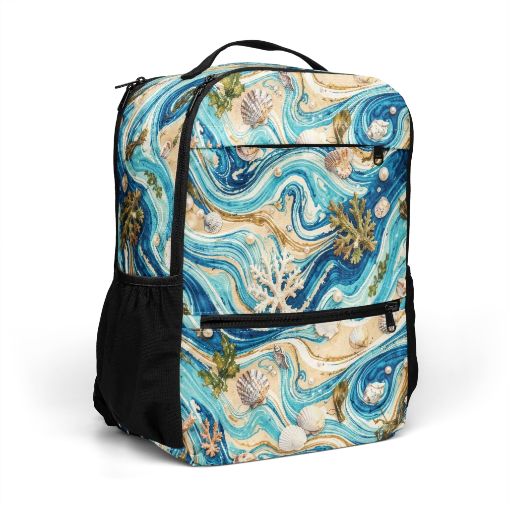 Azure Shoreline on Utility Backpack — Right Front