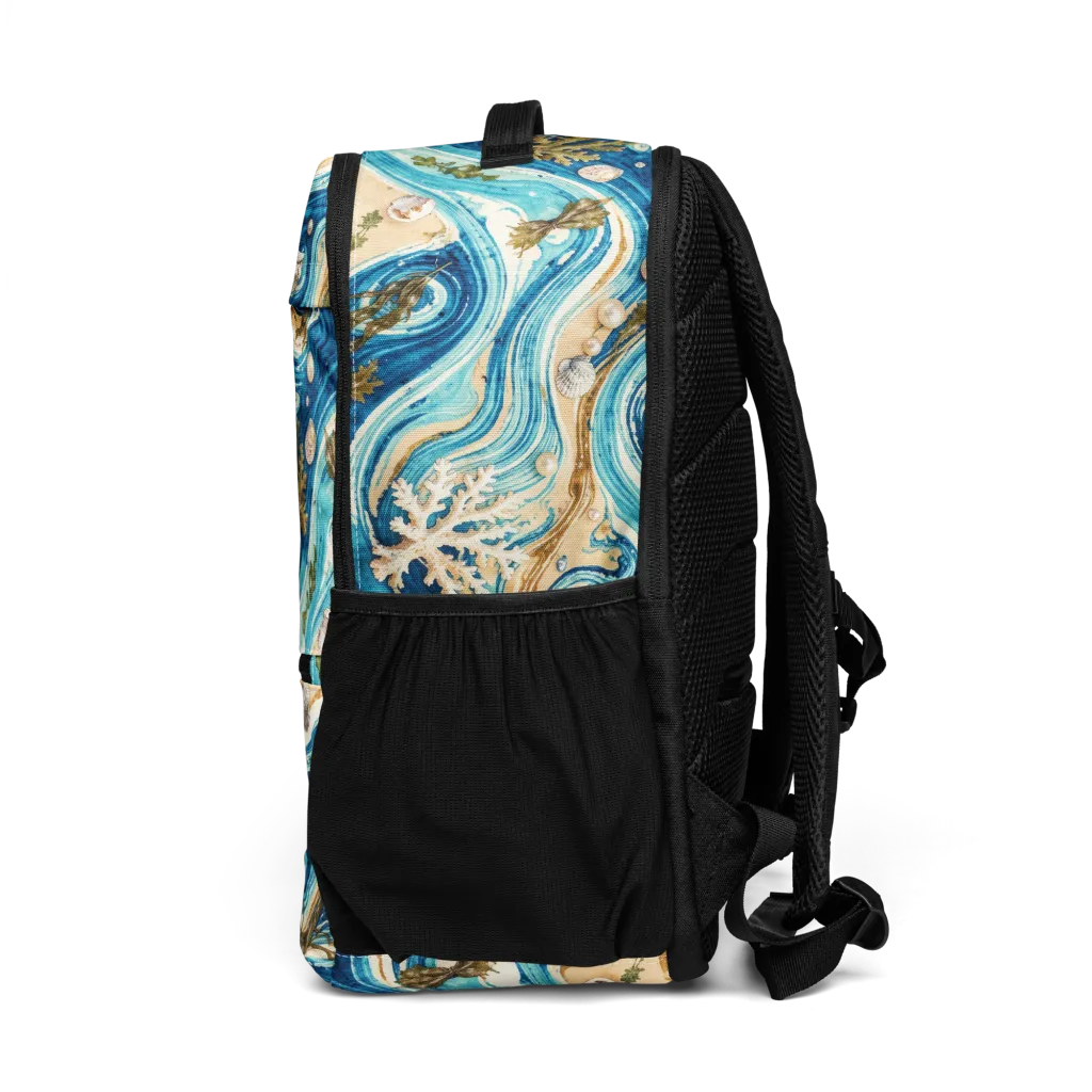 Azure Shoreline on Utility Backpack — Left