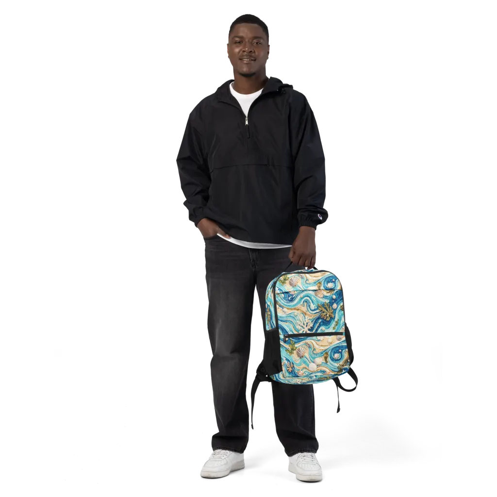 Azure Shoreline on Utility Backpack — Front
