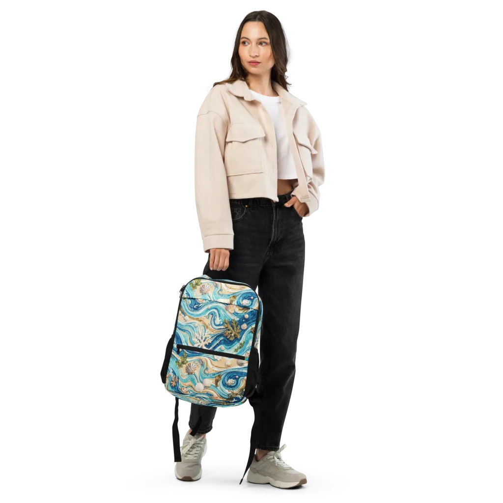 Azure Shoreline on Utility Backpack — Front