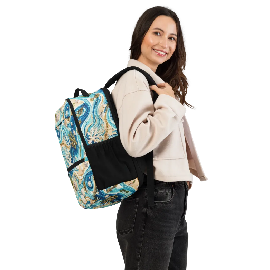 Azure Shoreline on Utility Backpack — Right