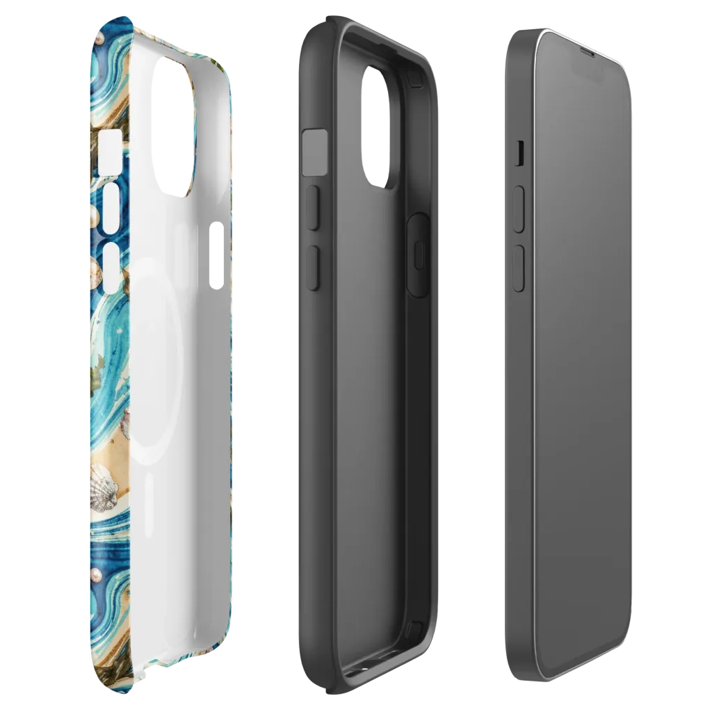 Azure Shoreline on MagSafe Tough Case for iPhone® — Front