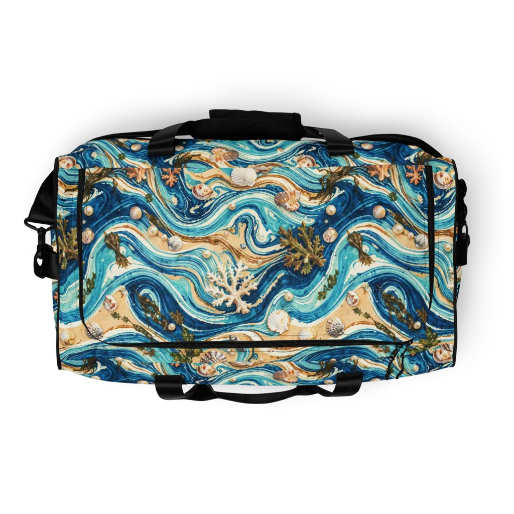 Azure Shoreline on Duffle Bag — Top