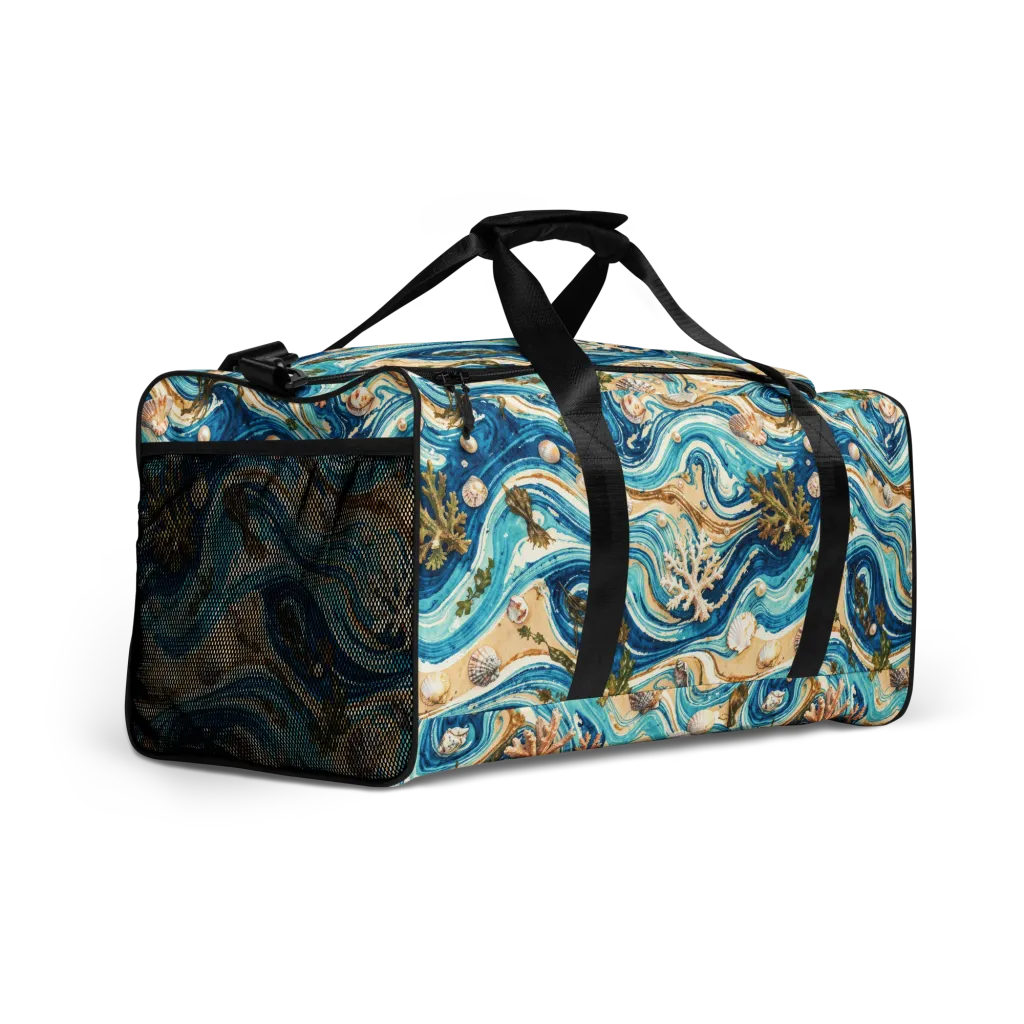 Azure Shoreline on Duffle Bag — Right Front