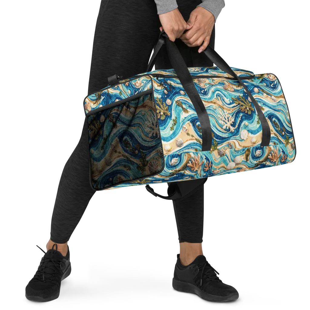 Azure Shoreline on Duffle Bag — Right Front