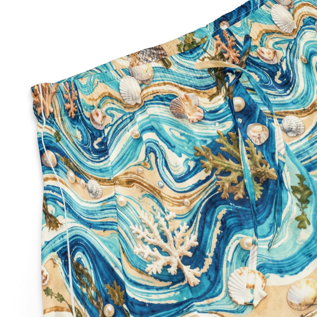 Azure Shoreline on Women's Pajama Shorts — Product details