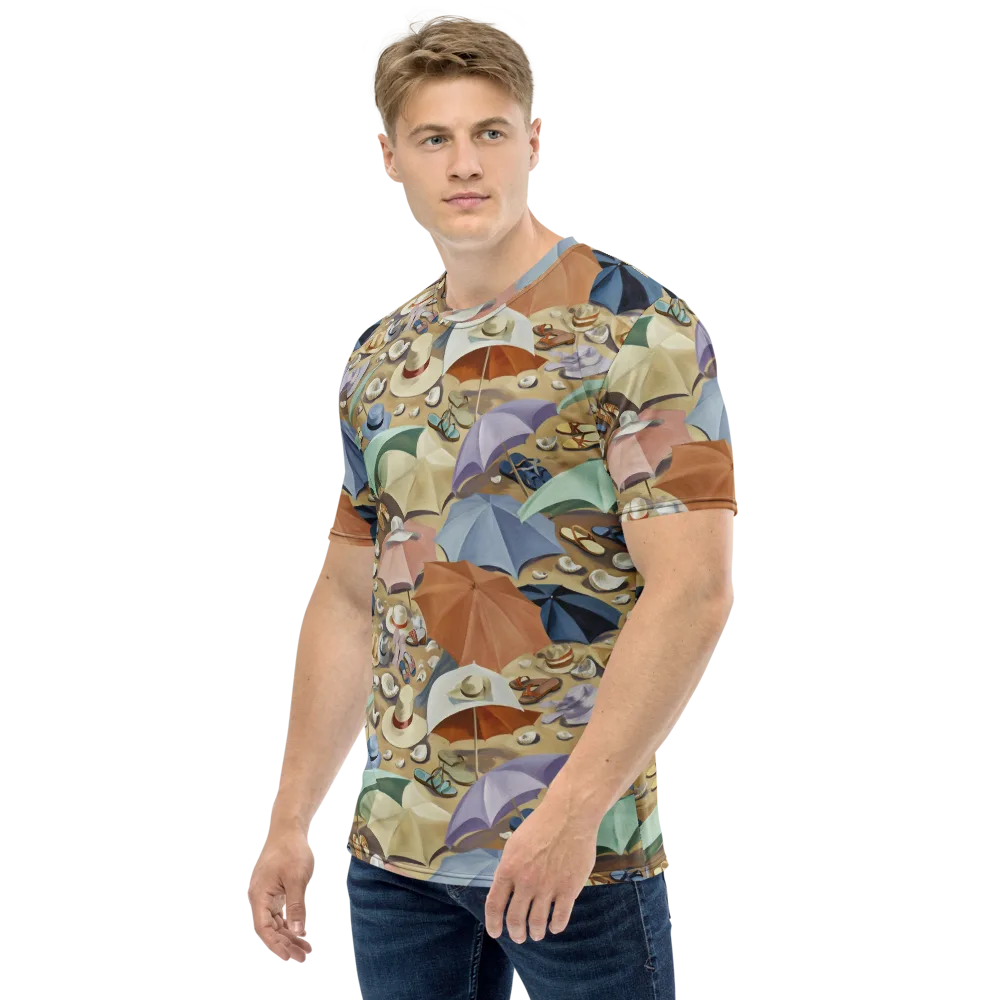 Sunshade Salon on Men's Crew Neck T-Shirt — Left