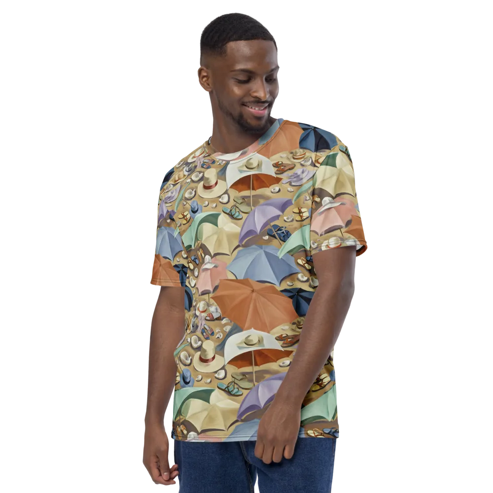 Sunshade Salon on Men's Crew Neck T-Shirt — Left