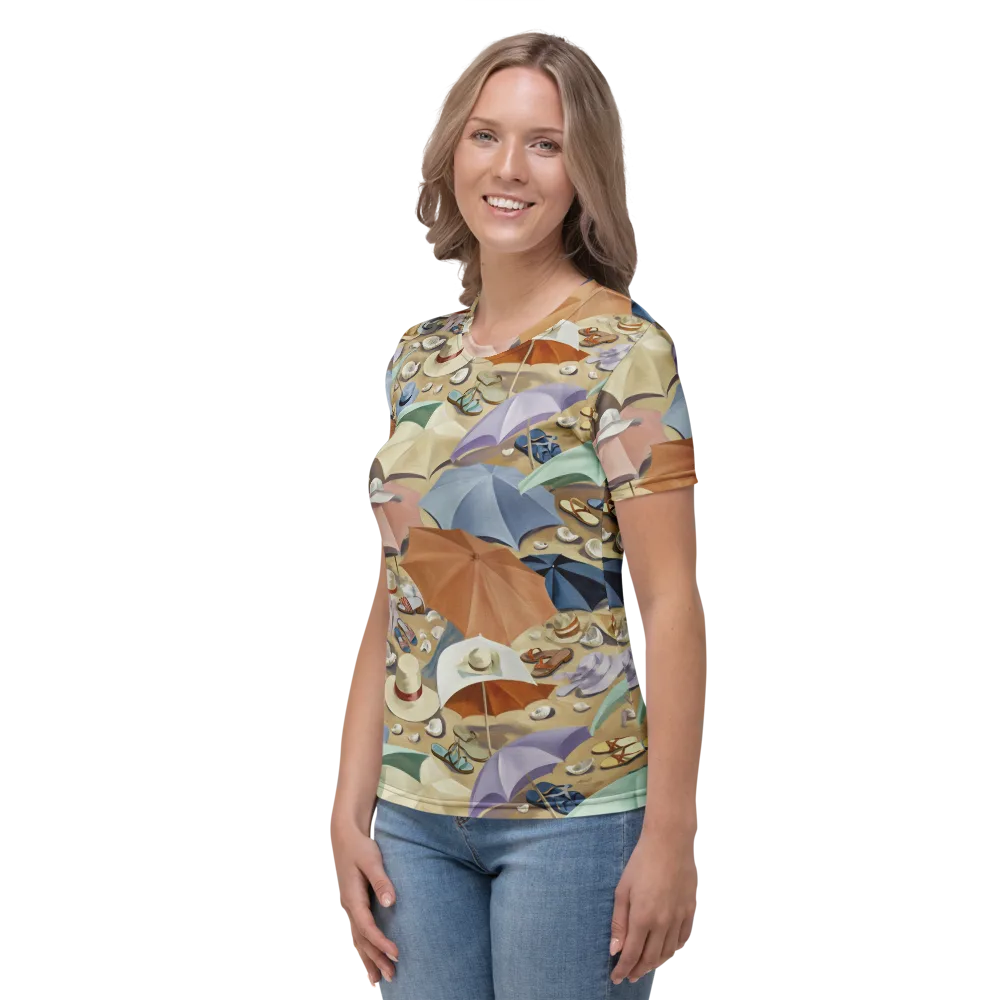 Sunshade Salon on Women's Crew Neck T-Shirt — Left