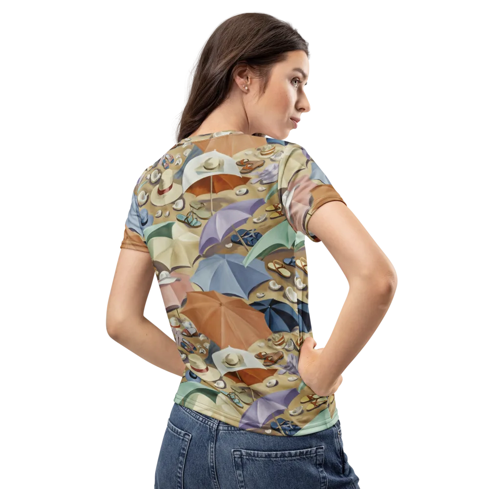 Sunshade Salon on Women's Crew Neck T-Shirt — Back