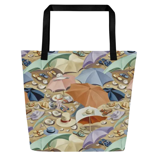 Sunshade Salon on a Large Tote Bag W/ Pocket