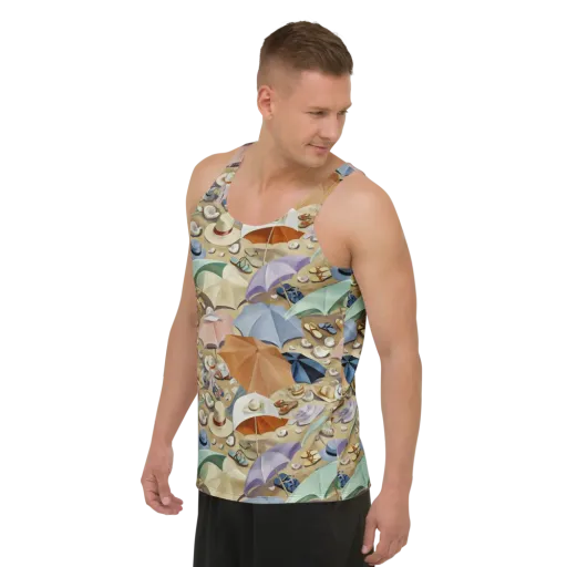 Sunshade Salon on a Men's Tank Top