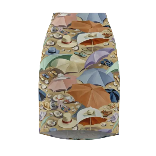 Sunshade Salon on a Pencil Skirt