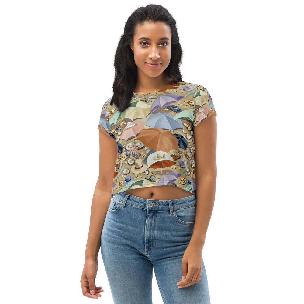 Sunshade Salon on Crop Tee — Front