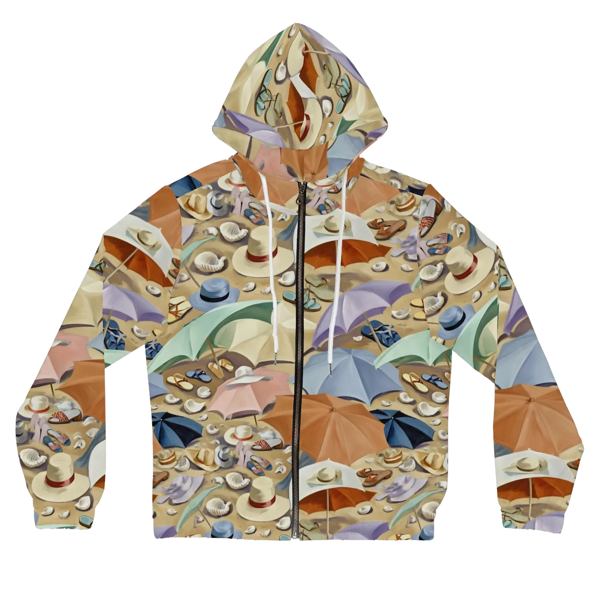 Sunshade Salon on Women's Full-Zip Hoodie — Front