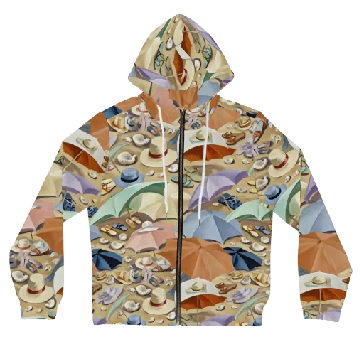Sunshade Salon on a Women's Full-Zip Hoodie