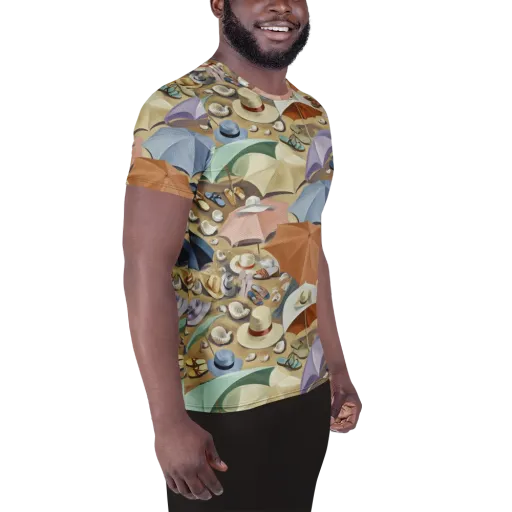 Sunshade Salon on a Men's Athletic T-Shirt