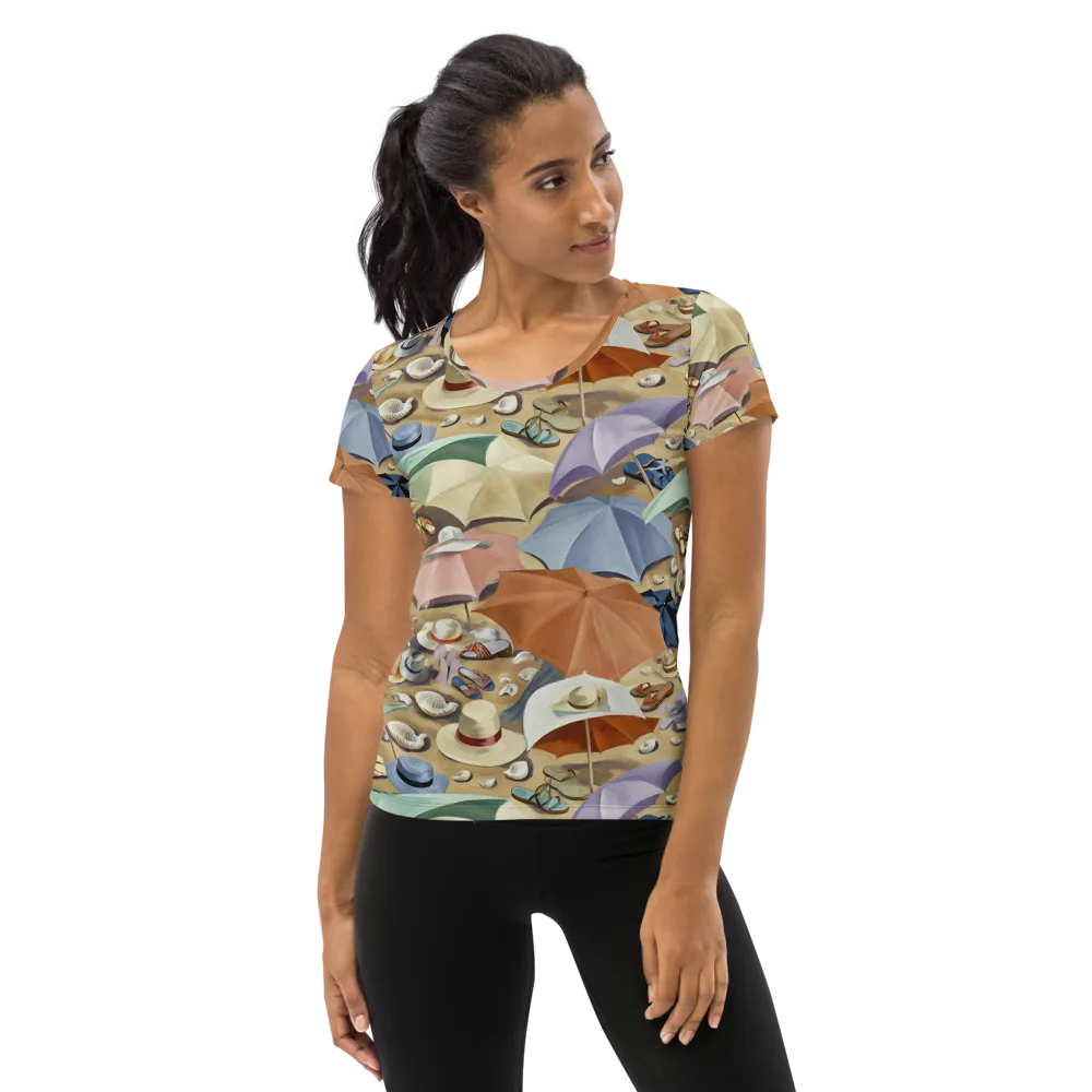 Sunshade Salon on Women's Athletic T-Shirt — Front