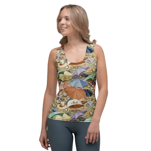 Sunshade Salon on a Women's Tank Top