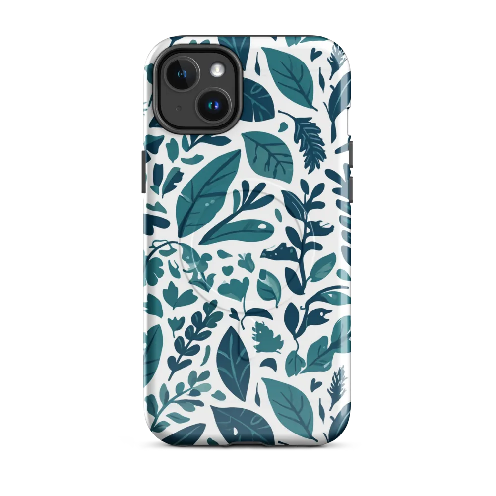 Teal Herbarium on MagSafe Tough Case for iPhone® — Front