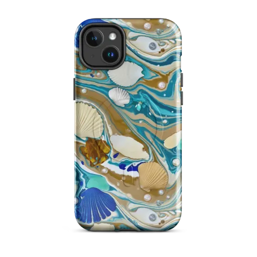 Aegean Marbling on a MagSafe Tough Case for iPhone®