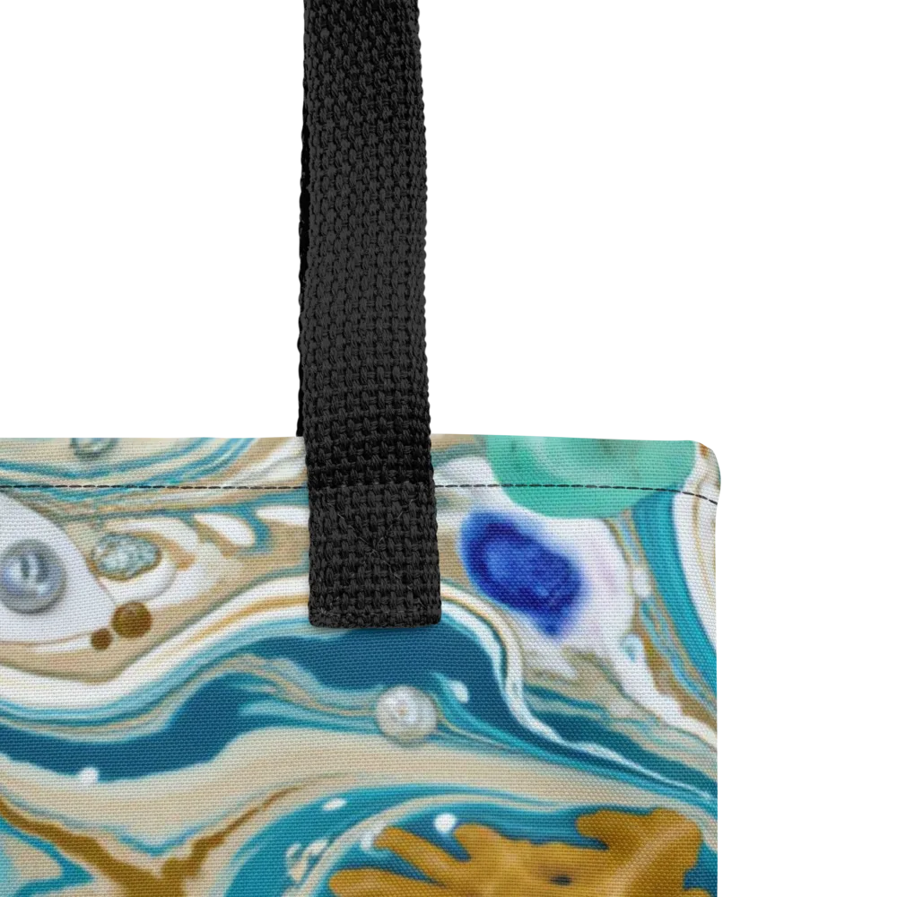 Aegean Marbling on Tote Bag — Product details