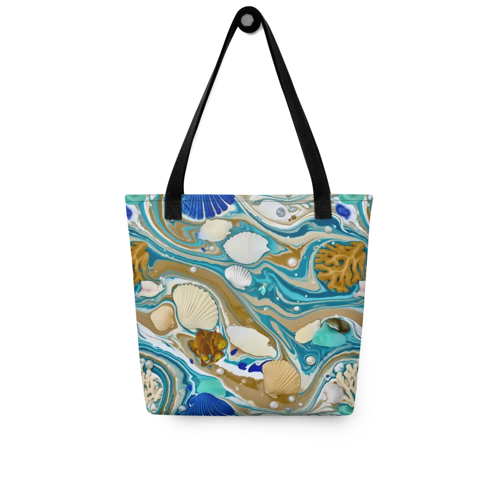 Aegean Marbling on Tote Bag — Front