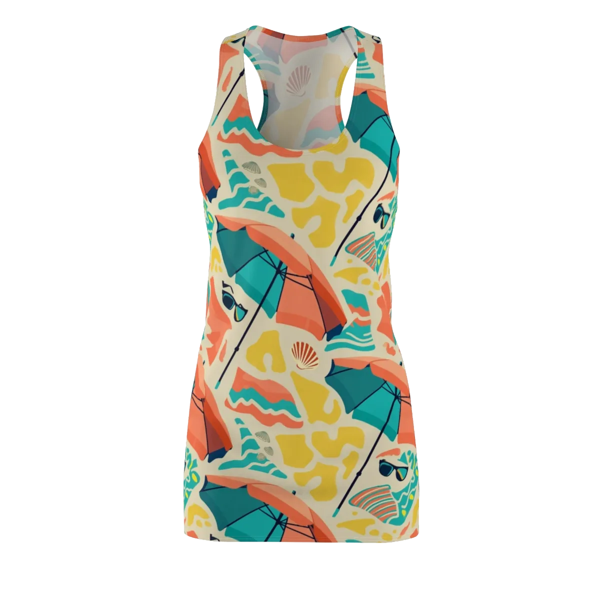Sunset Shoreline on Racerback Dress — Front