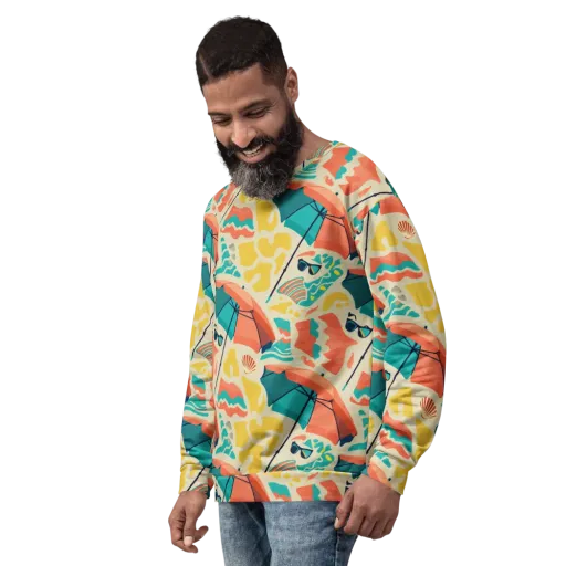 Sunset Shoreline on a Sweatshirt