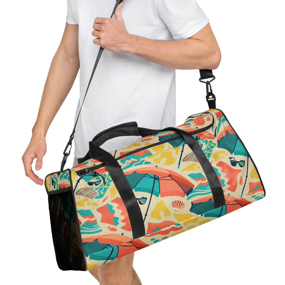 Sunset Shoreline on Duffle Bag — Right Front