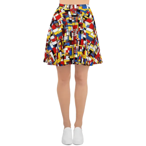 Primary Mosaic on a Skater Skirt