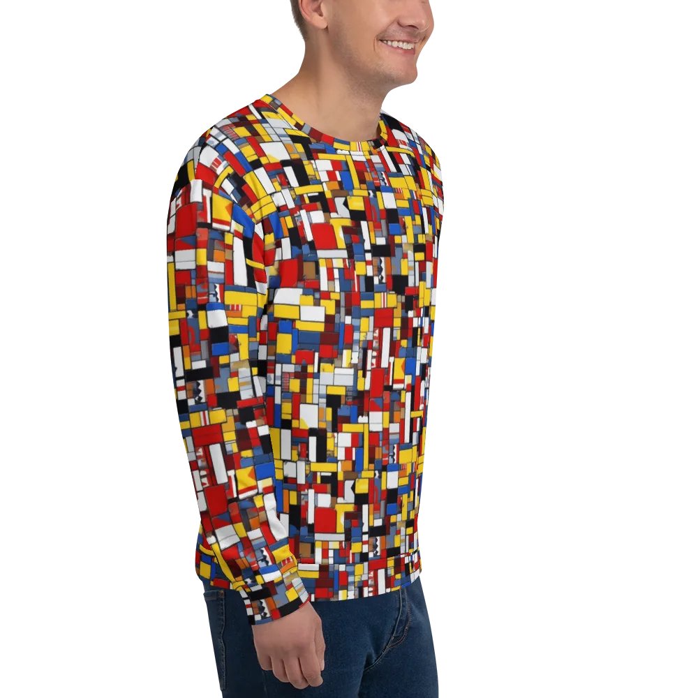 Primary Mosaic on Sweatshirt — Right Front