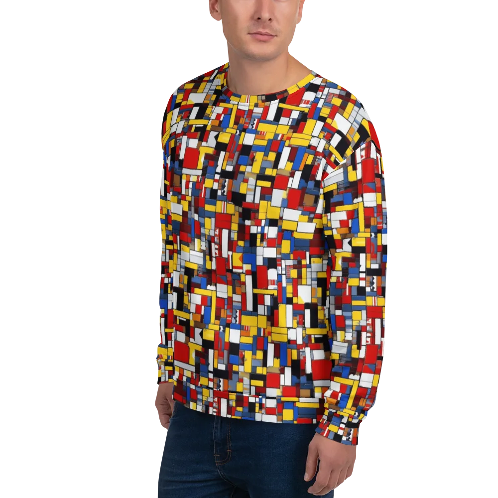 Primary Mosaic on Sweatshirt — Left Front