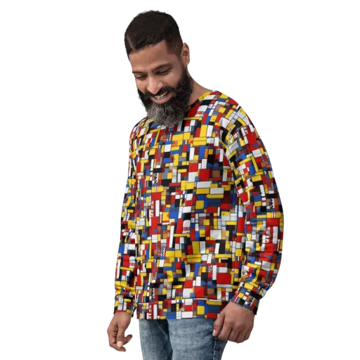 Primary Mosaic on a Sweatshirt