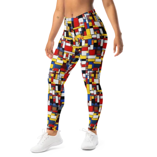 Primary Mosaic on a Leggings