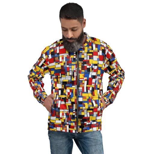 Primary Mosaic on a Bomber Jacket