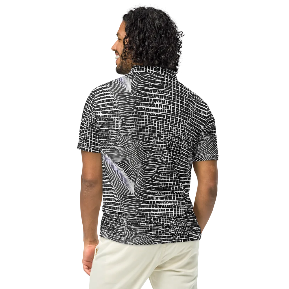 Urban Pulse on Men's Slim Fit Polo Shirt — Back