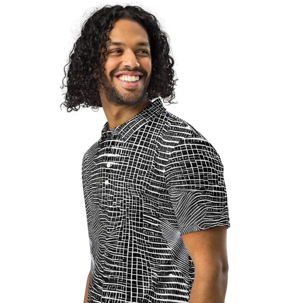 Urban Pulse on Men's Slim Fit Polo Shirt — Left Front