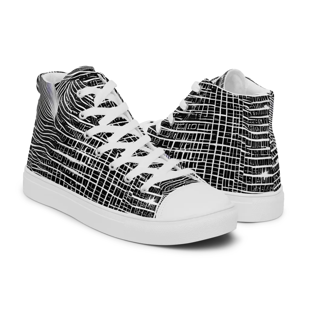Urban Pulse on Men's High Top Canvas Shoes — Right
