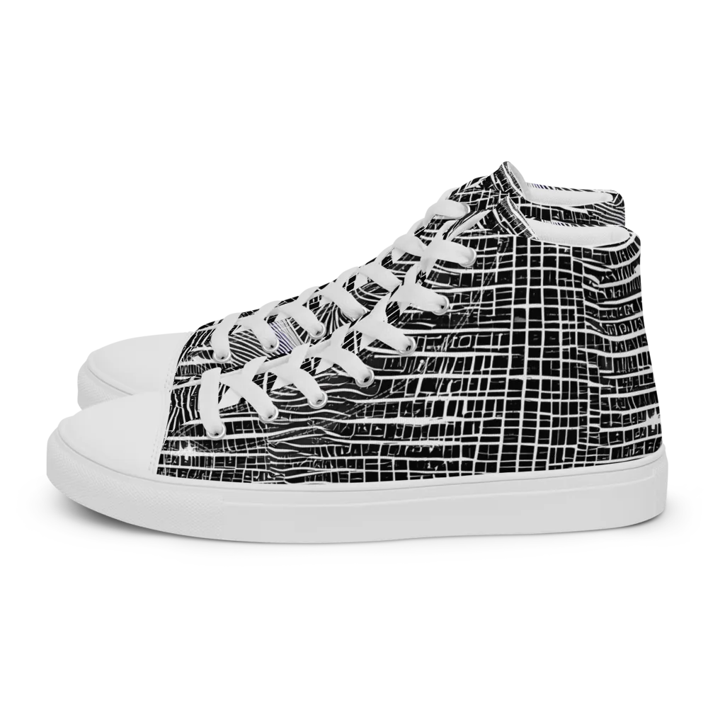 Urban Pulse on Women's High Top Canvas Shoes — Left