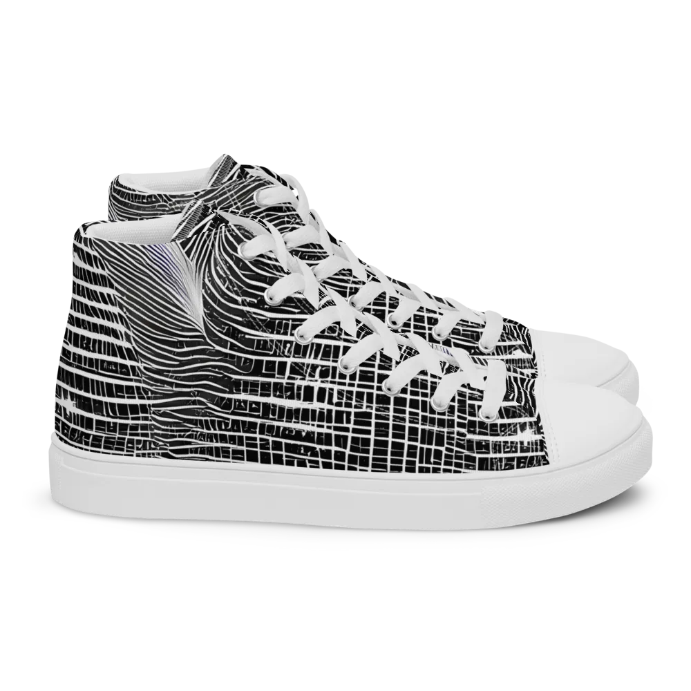 Urban Pulse on Women's High Top Canvas Shoes — Right