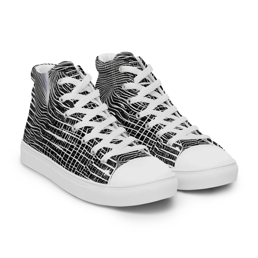 Urban Pulse on Women's High Top Canvas Shoes — Right Front