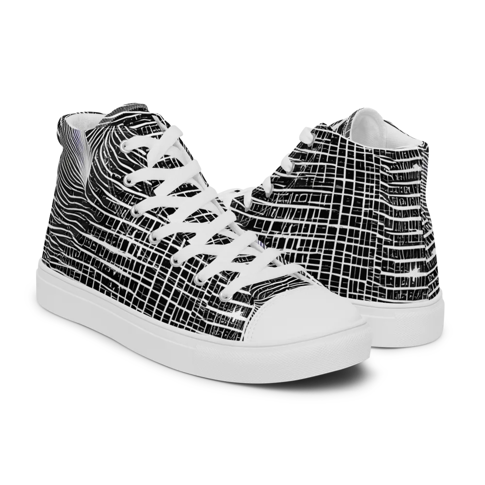 Urban Pulse on Women's High Top Canvas Shoes — Right