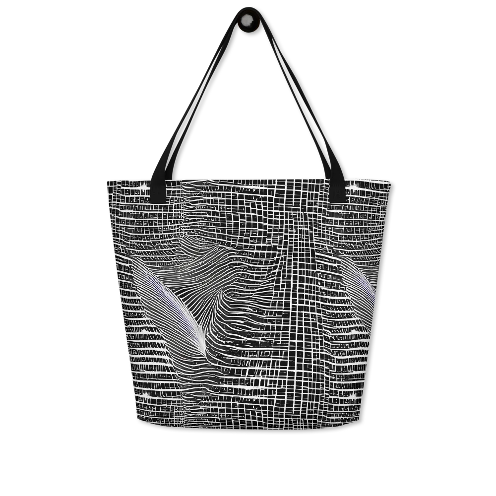 Urban Pulse on Large Tote Bag W/ Pocket — Front
