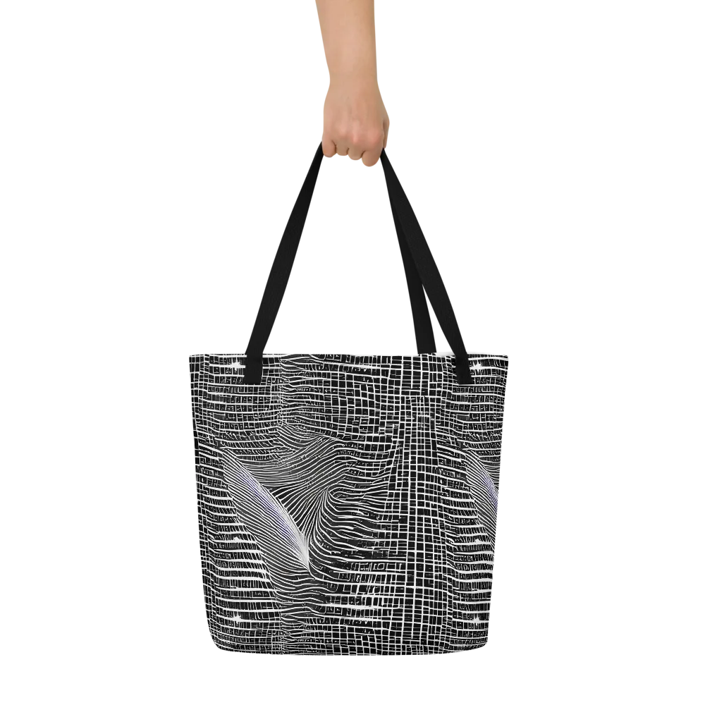 Urban Pulse on Large Tote Bag W/ Pocket — Front