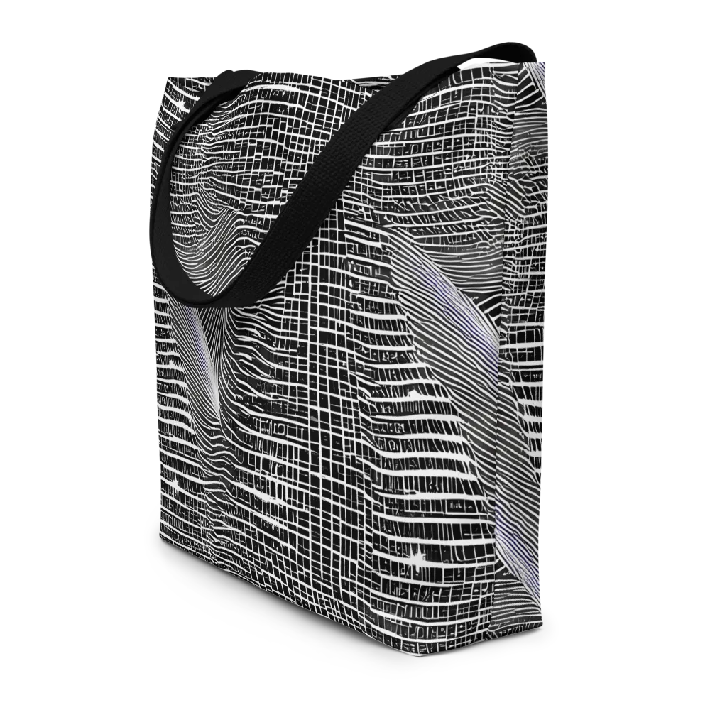 Urban Pulse on Large Tote Bag W/ Pocket — Front