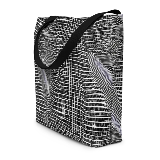 Urban Pulse on a Large Tote Bag W/ Pocket
