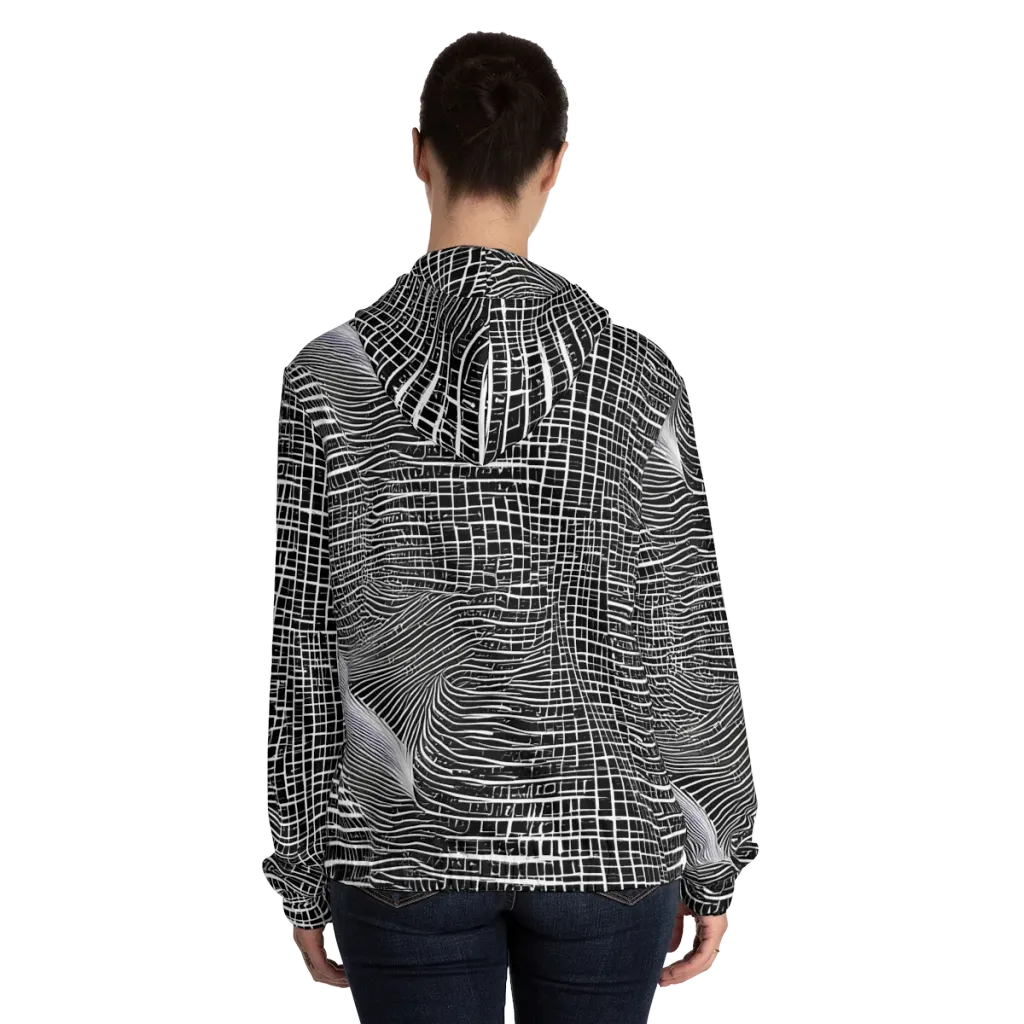 Urban Pulse on Women's Full-Zip Hoodie — Back On Person