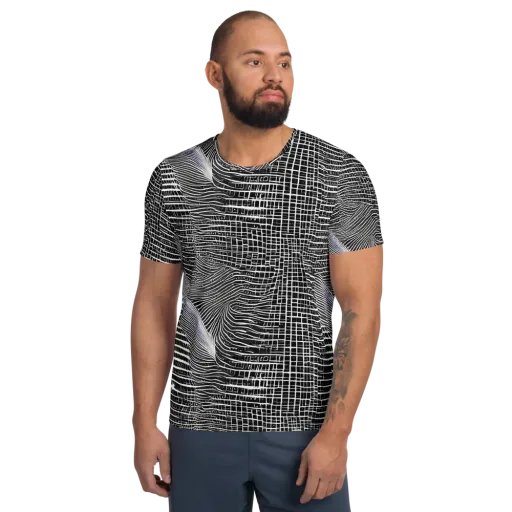 Urban Pulse on a Men's Athletic T-Shirt
