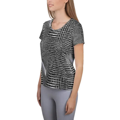 Urban Pulse on a Women's Athletic T-Shirt